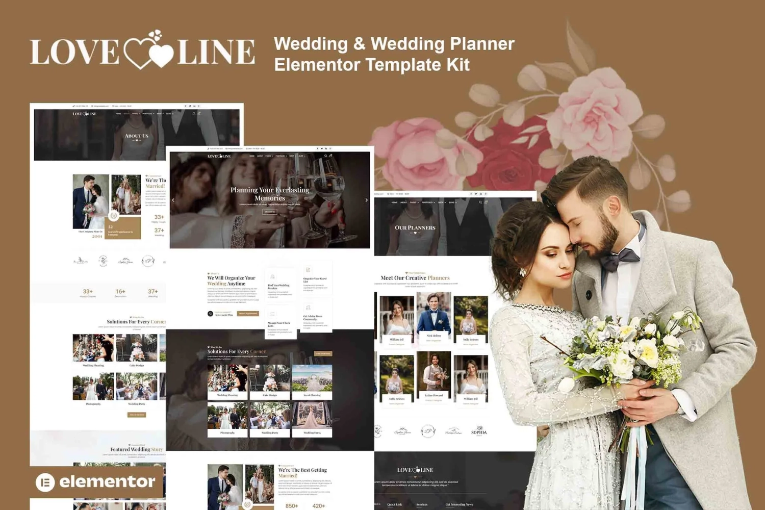 Loveline – Wedding & Wedding Planner Elementor Pro Template