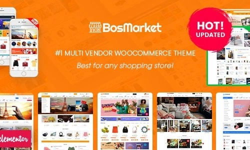 BosMarket – Flexible Multivendor Elementor WooCommerce WordPress Theme (12 Indexes + Mobile Layouts)