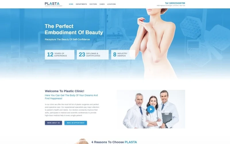 Plasta – Medical WordPress Elementor Theme WordPress Theme