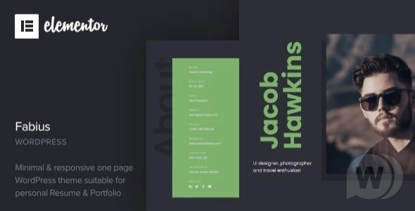 Fabius – Resume WordPress Theme