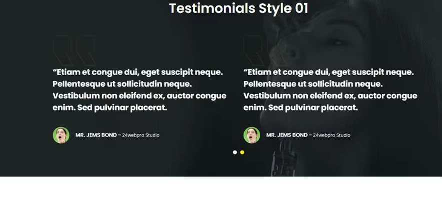 TF Testimonial Addon For Elementor