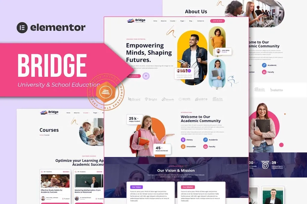 Bridge – University & School Education Elementor Template