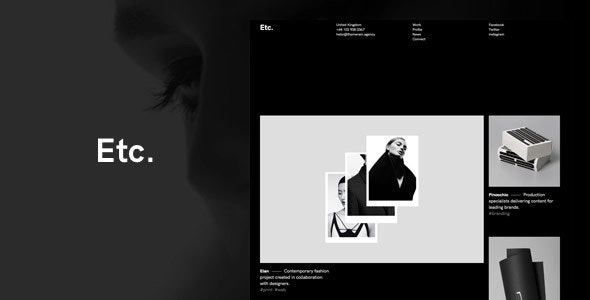 Etc. – Portfolio Creative WordPress Theme