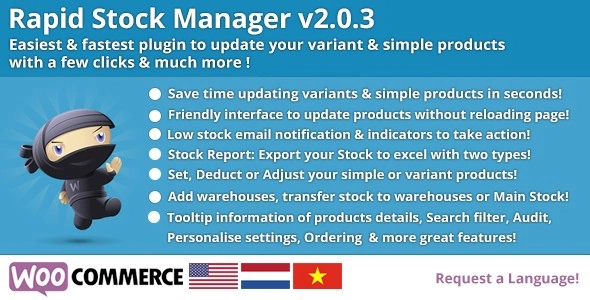 Woocommerce Rapid Stock Manager