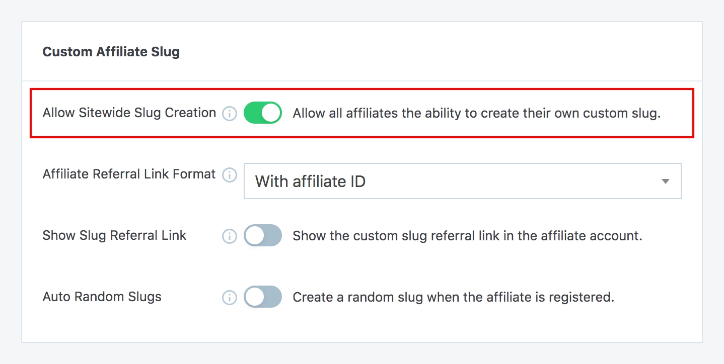 SliceWP Add-On - Custom Affiliate Slug