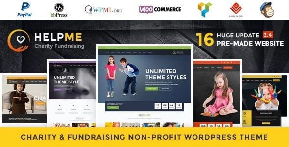 HelpMe – Nonprofit Charity WordPress Theme
