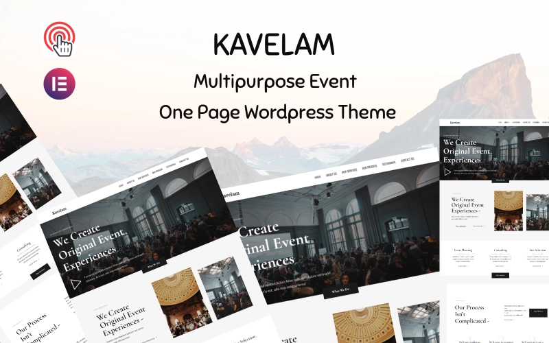 Kavelam – Multipurpose Event Management One Page WordPress Theme