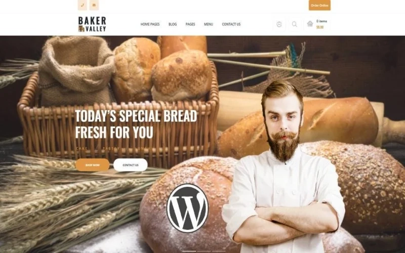 Baker Valley – Bakery and Pastry Shop WordPress Theme
