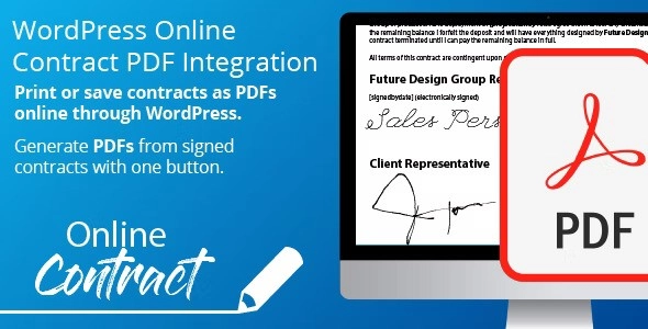 Online Contract PDF Print Integration