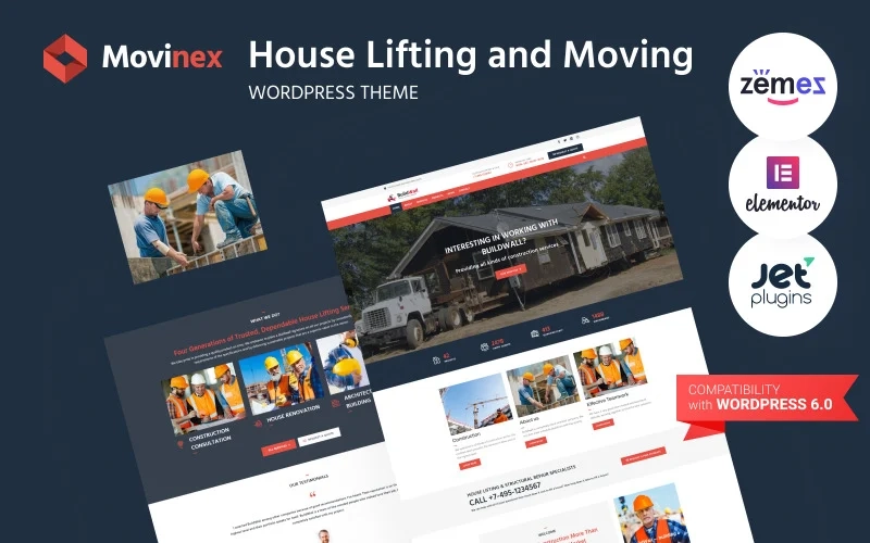 Movinex – House Lifting and Moving WordPress Theme