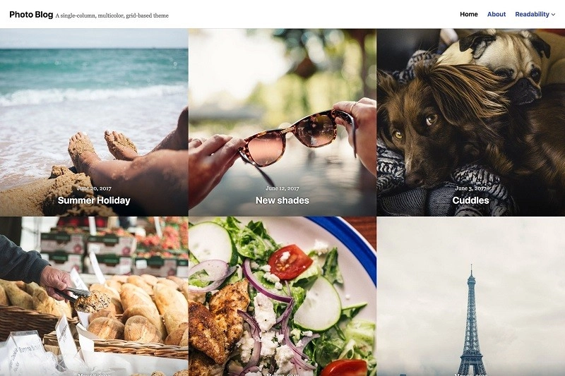 Photo Blog WordPress Theme CreativeMarket