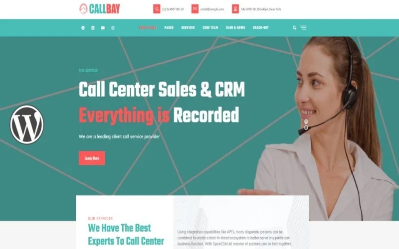 Callbay – Call Center WordPress Theme