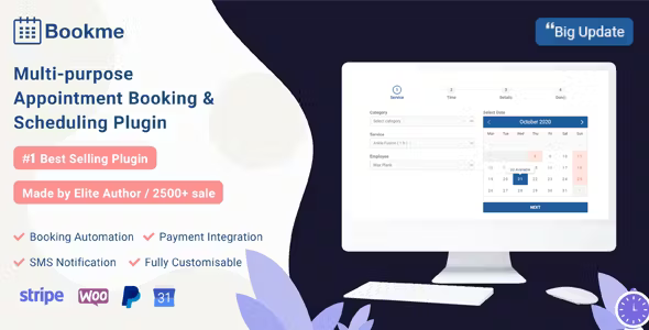 Bookme Appointment Booking Scheduling Plugin