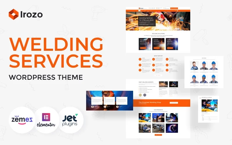 Irozo – Welding Services WordPress Theme