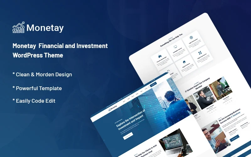 Monetay – Financial and Investment WordPress Theme