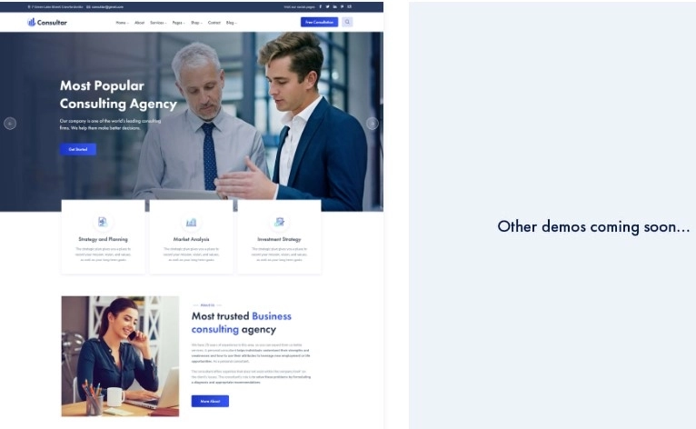 Consultar – Consulting Business WordPress Theme