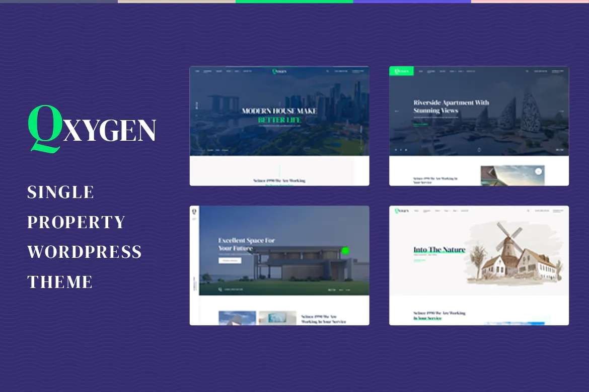 Qxygen – Single Property WordPress Theme