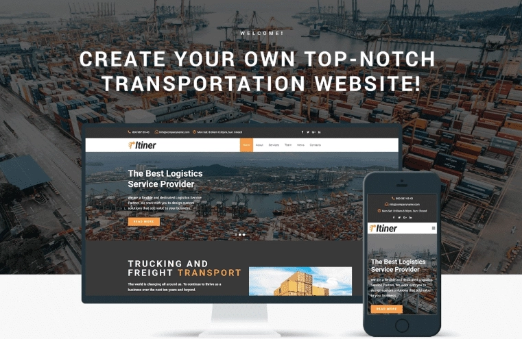 Itiner – Transportation Multipurpose Minimal WordPress Elementor Theme