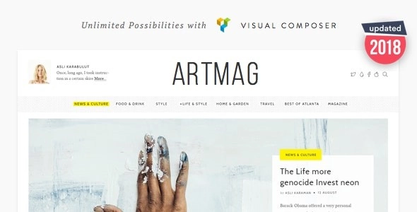 Artmag – Clean WordPress Blog and Magazine Theme