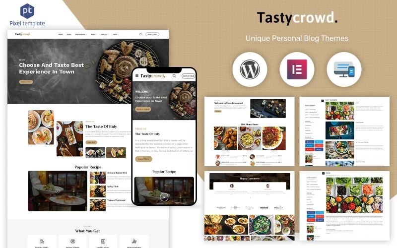 Tastycrowd – Cafe & Restaurant WordPress Elementor WordPress Theme