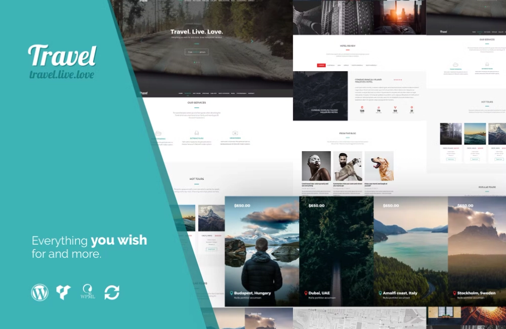 Travel – One Page Modern Tour Agency WP Theme