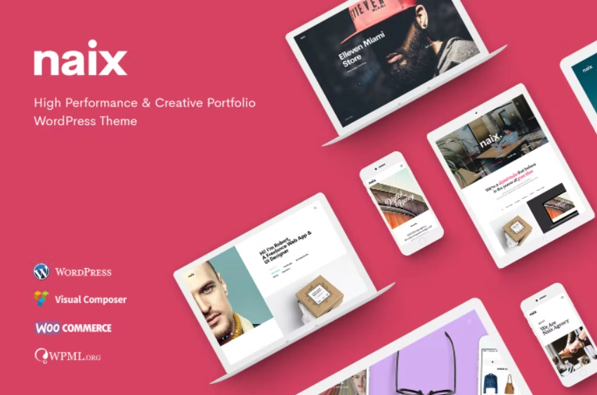 Naix – Creative Portfolio WordPress Theme
