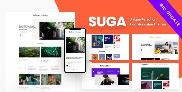 Suga – Magazine and Blog WordPress Theme