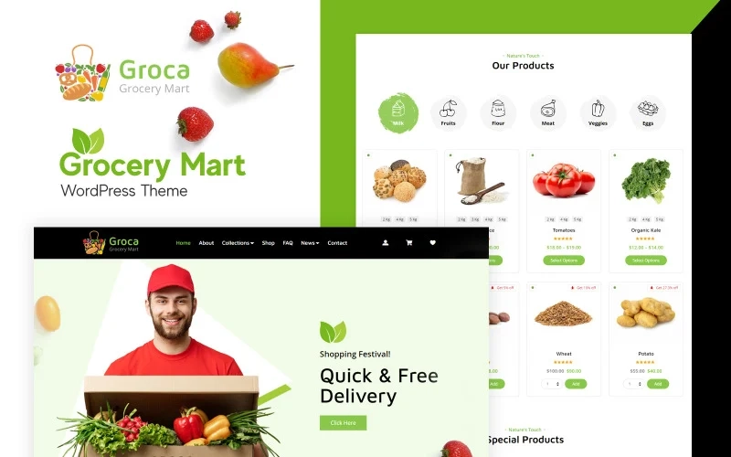 Groca – Grocery Store WordPress Theme