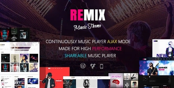 Remix – Music Theme For WordPress