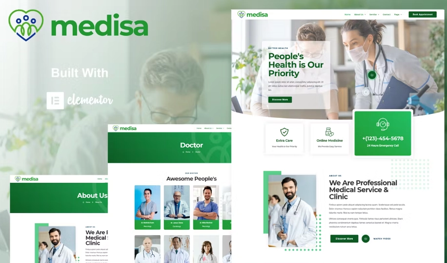Medisa – Medical Elementor Template