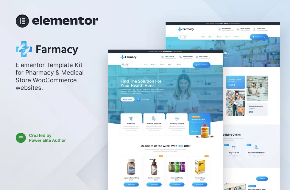 Farmacy – Pharmacy & Medical Store Elementor Template