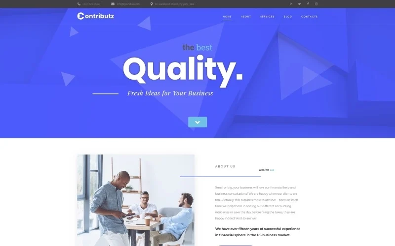 Contributz – Corporate Consulting WordPress Elementor Theme WordPress Theme