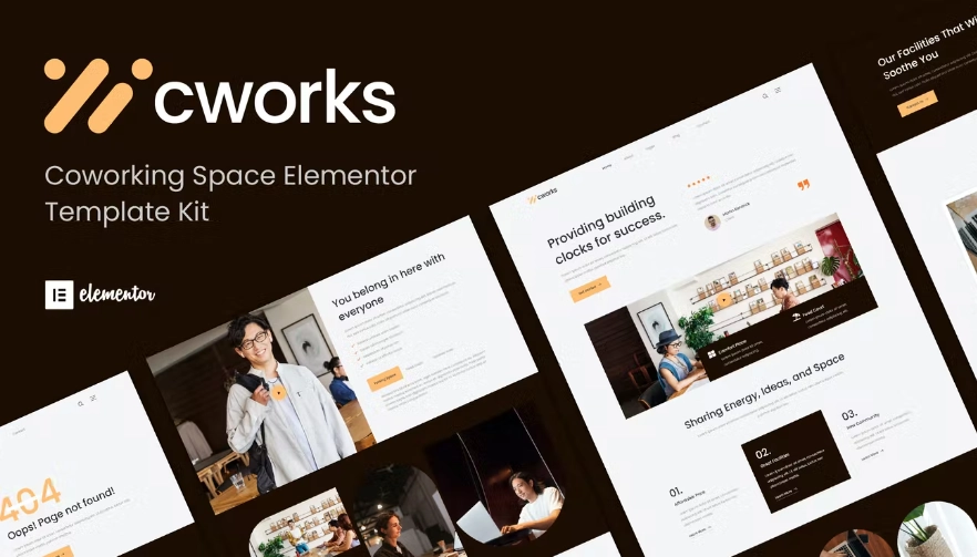 Cworks – Coworking Space Elementor Template