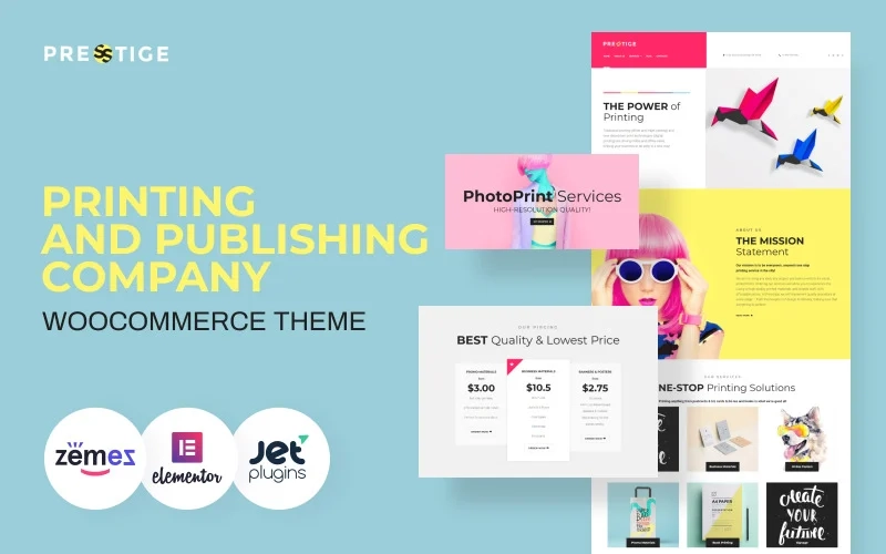 Presstige – Digital Printing Company Responsive WordPress Theme