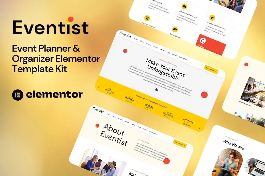 Eventist – Event Planner & Organizer Elementor Template