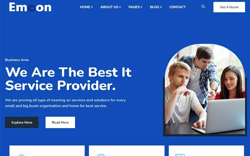 Emcon – IT Solutions Company WordPress Theme