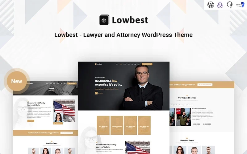 Lowbest – Lawyer and Attorney Responsive WordPress Theme