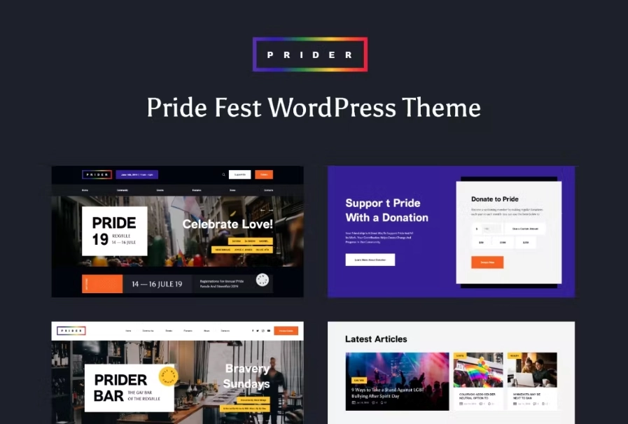 Prider – LGBT & Pride Parade WordPress Theme