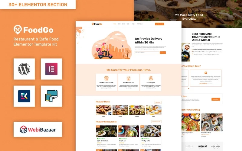 FoodGo – Food & Grocery Local Business Delivery WordPress Theme