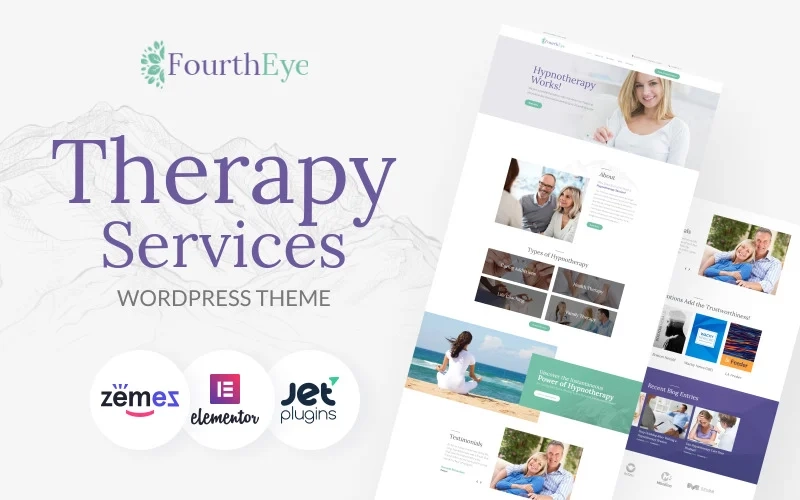 FourthEye – Therapy Services Multipurpose Classic WordPress Elementor Theme WordPress Theme