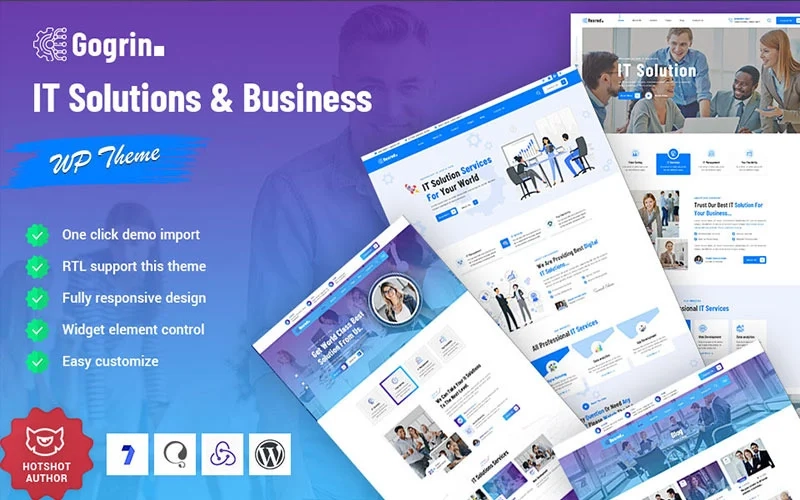 Gogrin – IT Solutions & Business Service WordPress Theme