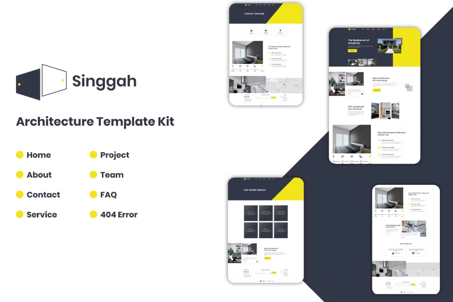 Singgah – Architecture Elementor Template