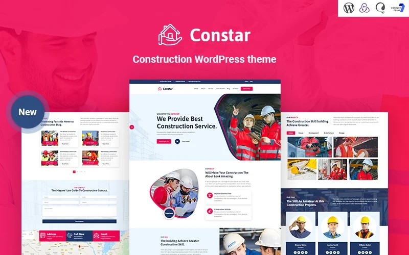 Constar – Construction Responsive WordPress theme WordPress Theme