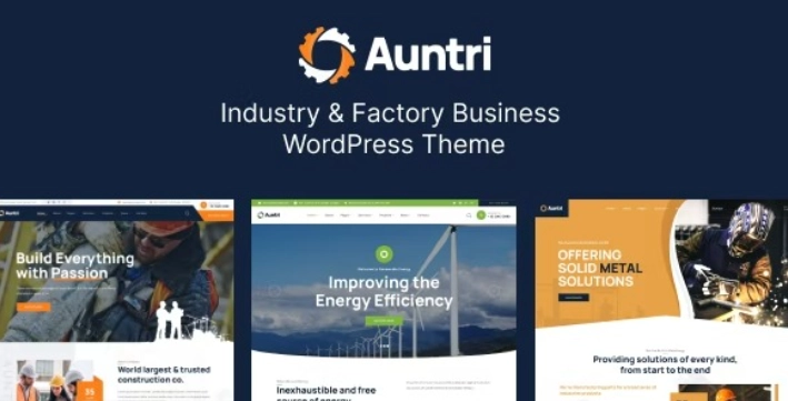 Auntri – Industry & Factory WordPress Theme