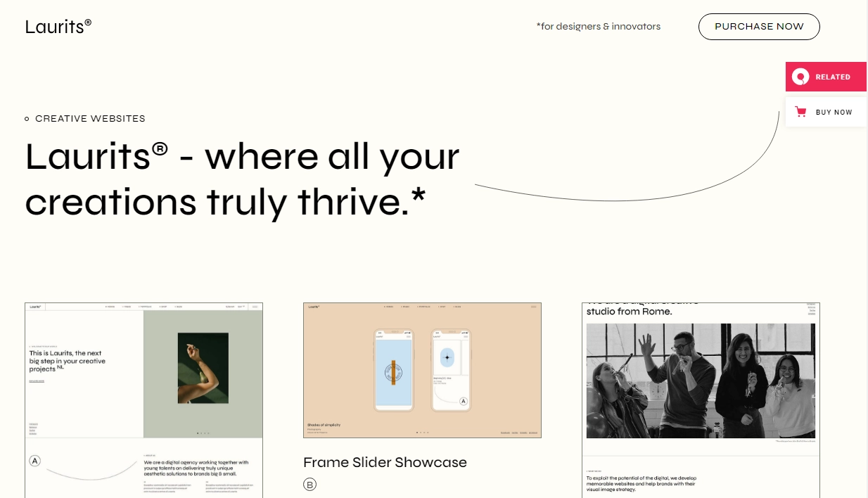 Laurits – Portfolio and Agency Theme