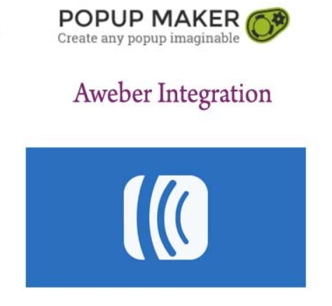 Popup Maker - Aweber Integration