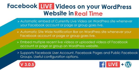 FacebookLiveVideoAutoEmbedforWordPress3.0.5