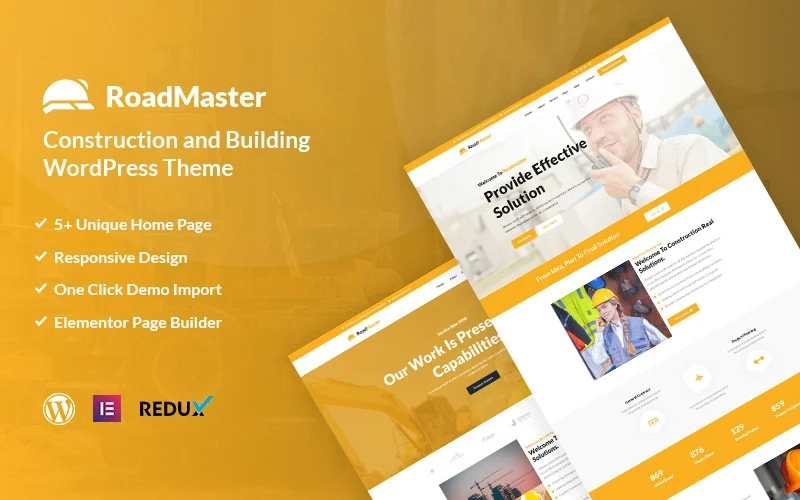 Roadmaster – Construction and Building WordPress Theme