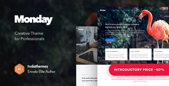Monday – Creative Multi-Purpose WordPress Theme