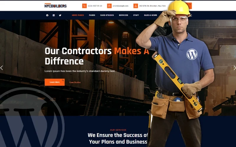 NYC Builders – Building Construction WordPress Theme